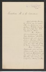 k.k. naturhistorisches Hofmuseum, Intendanzakten 1885-1896 (Hauer), Aktenzahl Z.546/1892, Seite 1